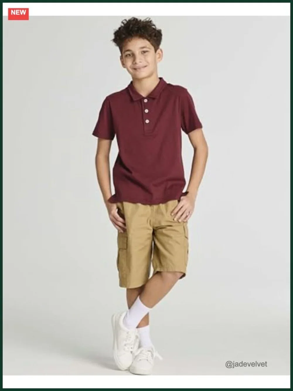 3 Pack Boys' Short Sleeve Jersey Cotton Polo Shirts - Uniform Youth Dress Shirt